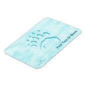 Polar Bear Paw Print Magnet (Linke Seite)