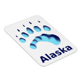 Polar Bear Paw Print Magnet (Rechte Seite)