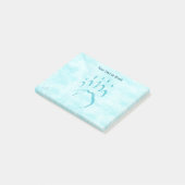 Polar Bear Paw Print Post-it Klebezettel (angewinkelt)