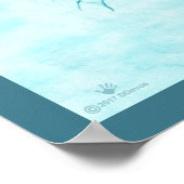 Polar Bear Paw Print Poster (Ecke)