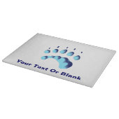 Polar Bear Paw Print Schneidebrett (Ecke)