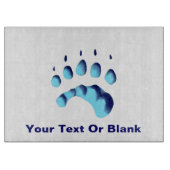 Polar Bear Paw Print Schneidebrett (Vorderseite)