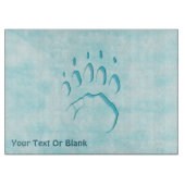 Polar Bear Paw Print Schneidebrett (Vorderseite)