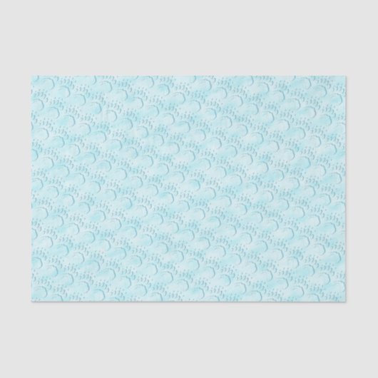 Polar Bear Paw Print Seidenpapier (Vorderseite)