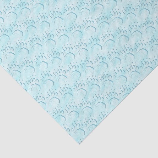 Polar Bear Paw Print Seidenpapier (Ausschnitt)