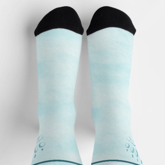 Polar Bear Paw Print Socken (Oben)