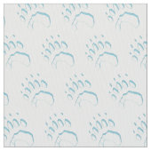Polar Bear Paw Print Stoff (Nahaufnahme)