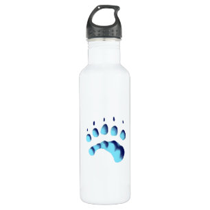 Polar Bear Paw Print Trinkflasche