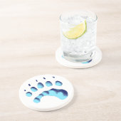 Polar Bear Paw Print Untersetzer (Seite)