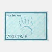 Polar Bear Paw Print - Willkommen Fußmatte (Vorderseite)