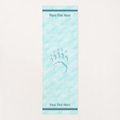 Polar Bear Paw Print Yogamatte (Vorderseite)