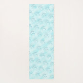 Polar Bear Paw Print Yogamatte (Rückseite)