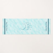 Polar Bear Paw Print Yogamatte (Vorderseite (Horizontal))