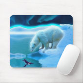 Polar Bear & Penguin Arktis Kunst, Dichtung und Mu Mousepad (Mit Mouse)