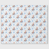 Polar Bear Personalisiert Gift Wrap Geschenkpapier (Flach)