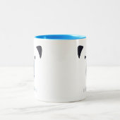Polar Bear | Personalisierter Name Kaffeemaschine Zweifarbige Tasse (Mittel)