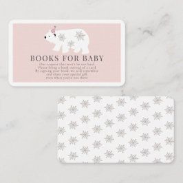 Polar Bear Pink Girl Books for Baby Begleitkarte