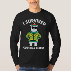 Polar Bear Plunge I überlebt Cool Grafik T-Shirt