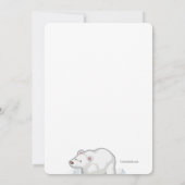 Polar Bear Pool Party Einladung (Rückseite)