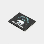 Polar Bear Post-it Klebezettel (angewinkelt)