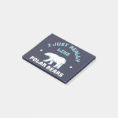 Polar Bear Post-it Klebezettel (angewinkelt)