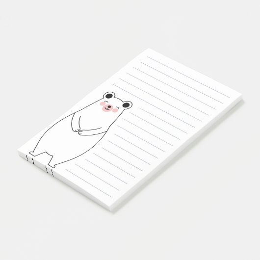 Polar Bear Post-it Klebezettel (angewinkelt)