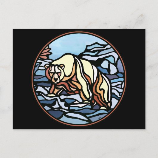 Polar Bear Postcard Nationalparkprojekt des Locarn Postkarte (Vorderseite)