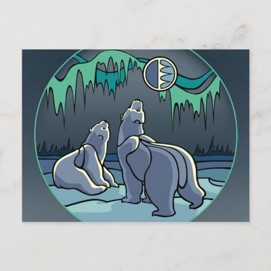 Polar Bear Postcard Nationalparkprojekt des Locarn Postkarte (Vorderseite)