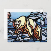 Polar Bear Postcard Nationalparkprojekt des Locarn Postkarte (Vorne/Hinten)