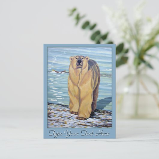 Polar Bear Postcard Polar Bären Art Postkarten (Stehend Vorderseite)