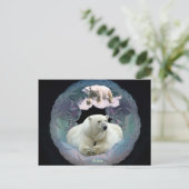 Polar Bear Postcard Postkarte (Stehend Vorderseite)