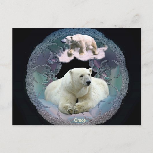 Polar Bear Postcard Postkarte (Vorderseite)