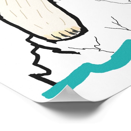 Polar Bear Poster (Ecke)