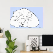 Polar Bear Poster Art Print Wohngestaltung (Heimbüro)