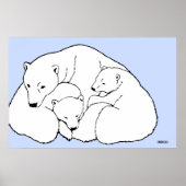 Polar Bear Poster Art Print Wohngestaltung (Vorne)