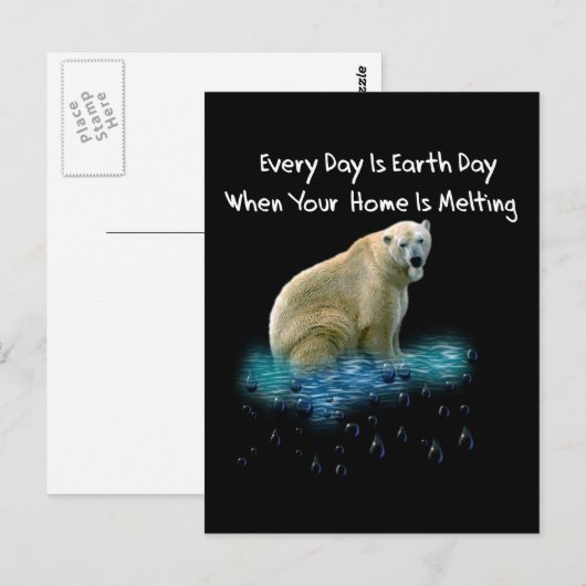 Polar Bear Postkarte (Vorne/Hinten)