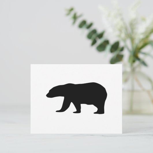 Polar Bear Postkarte (Stehend Vorderseite)