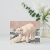 Polar Bear Postkarte (Stehend Vorderseite)