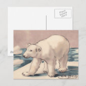 Polar Bear Postkarte (Vorne/Hinten)