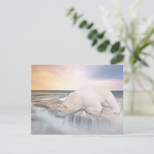 Polar Bear Postkarte (Stehend Vorderseite)