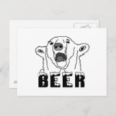 Polar Bear Postkarte (Vorne/Hinten)