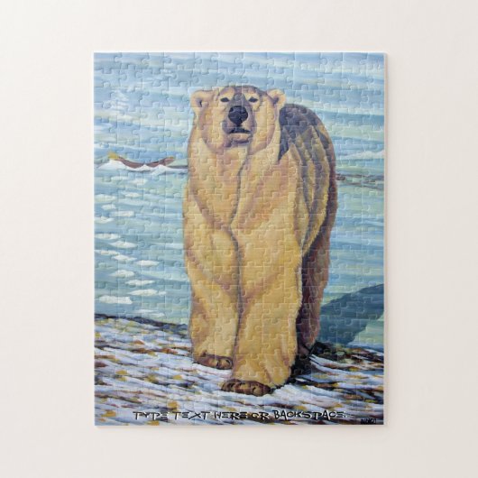 Polar Bear Puzzle Personalisierter Polar Bear Art (Vertikal)