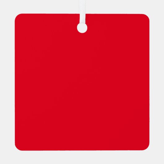 Polar Bear Quadrat Ornament Aus Metall (Rückseite)