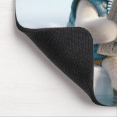 Polar Bear Reading a Newspapier Mousepad (Ecke)