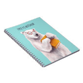 Polar Bear Reading Art - Reservierung Notizblock (Rechte Seite)