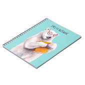 Polar Bear Reading Art - Reservierung Notizblock (Linke Seite)