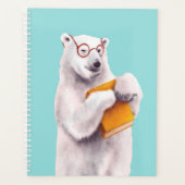 Polar Bear Reading Art - Reservierung Planer (Vorderseite)