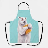 Polar Bear Reading Art - Reservierung Schürze (Vorderseite)