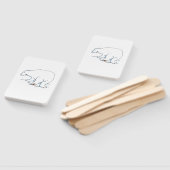 Polar Bear rectangle hand fans Fächer (Non-assembled)