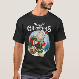Polar Bear Red Weihnachtsmannmütze Niedlich Weihna T-Shirt